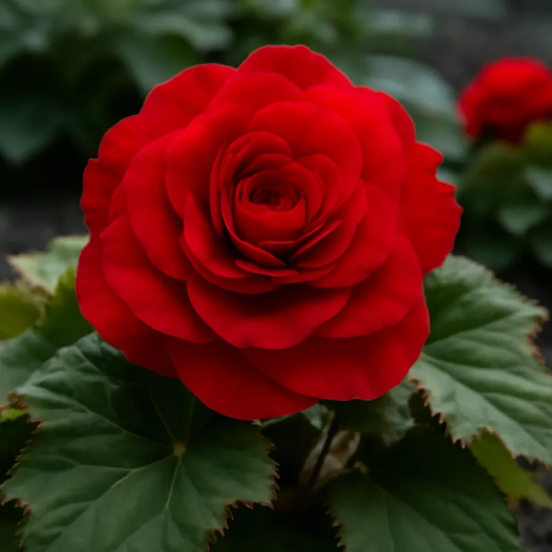 Begonia – czerwona – zdjęcie 4