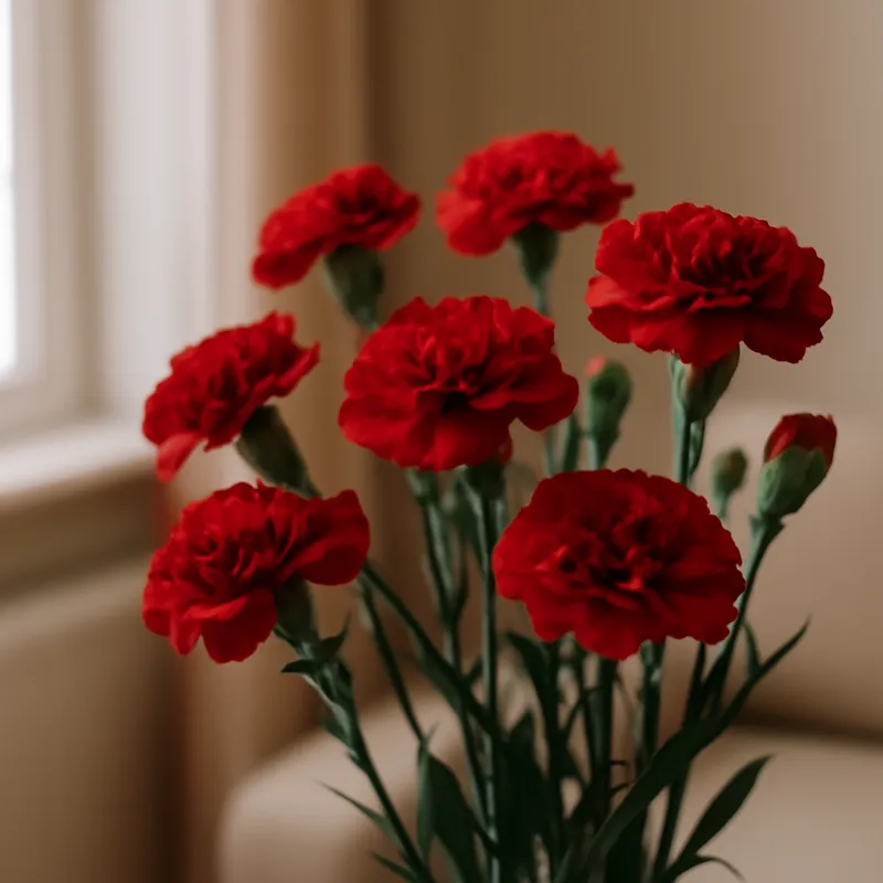 Goździk – czerwony – zdjęcie 3