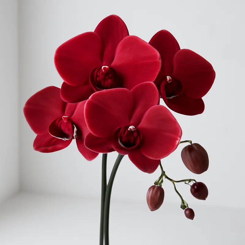 Orchidea – czerwona – zdjęcie 3