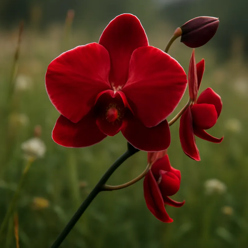 Orchidea – czerwona – zdjęcie 4