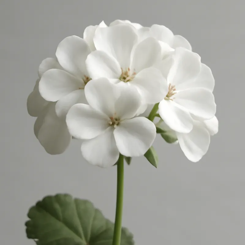 Pelargonia – biała