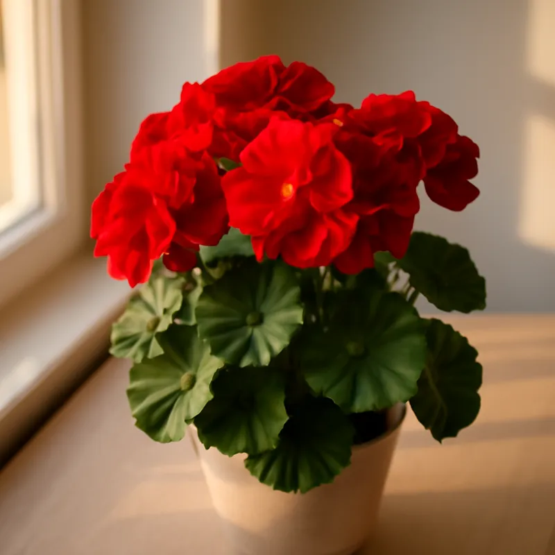 Pelargonia – czerwona – zdjęcie 3