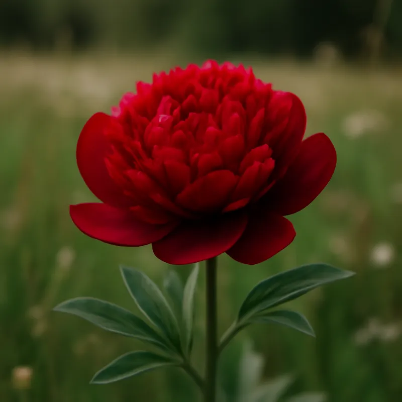 Piwonia – czerwona – zdjęcie 4